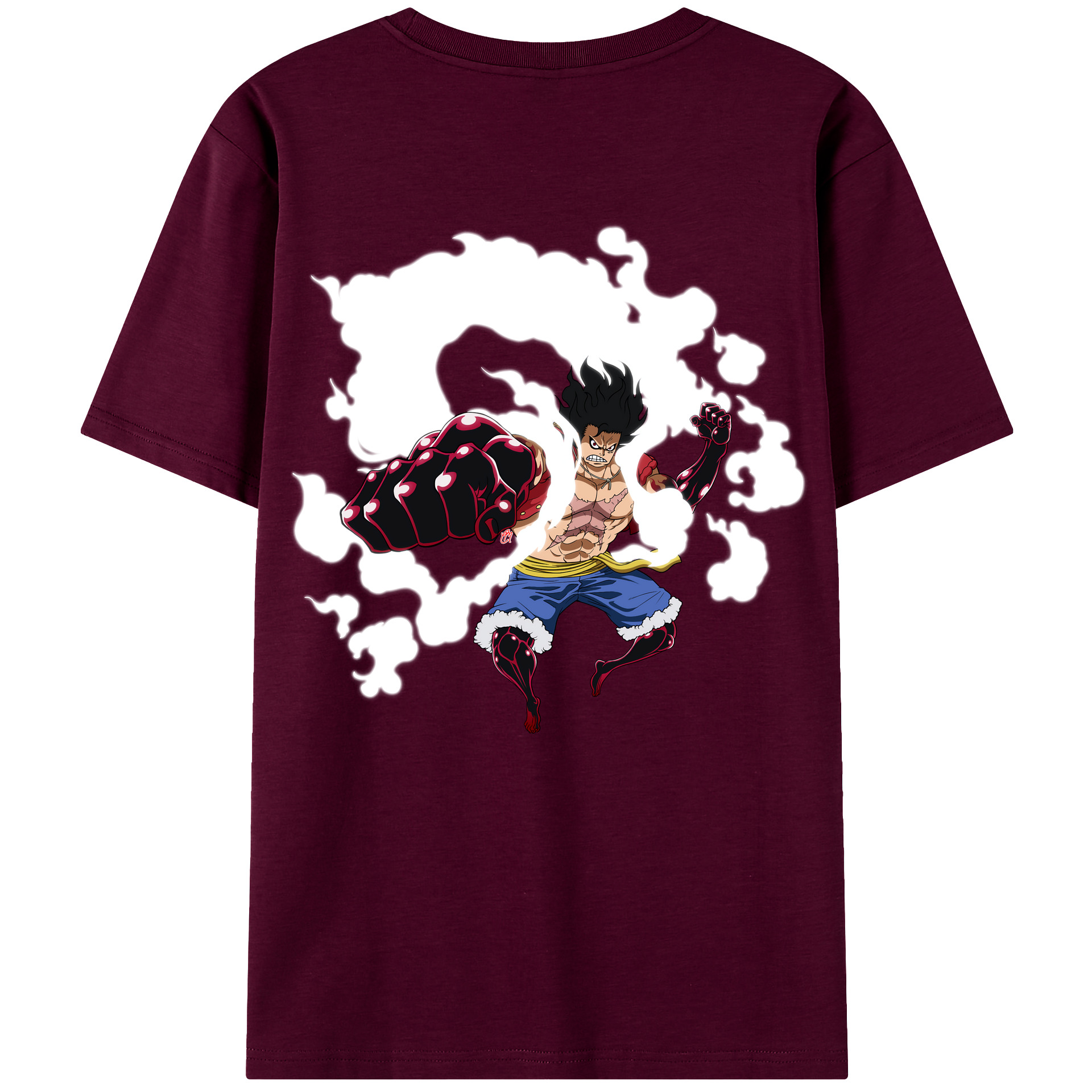 ワンピース モンキー・D・ルフィ ONE PIECE Monkey D. Luffy レディース半袖Tシャツ(バックプリント)